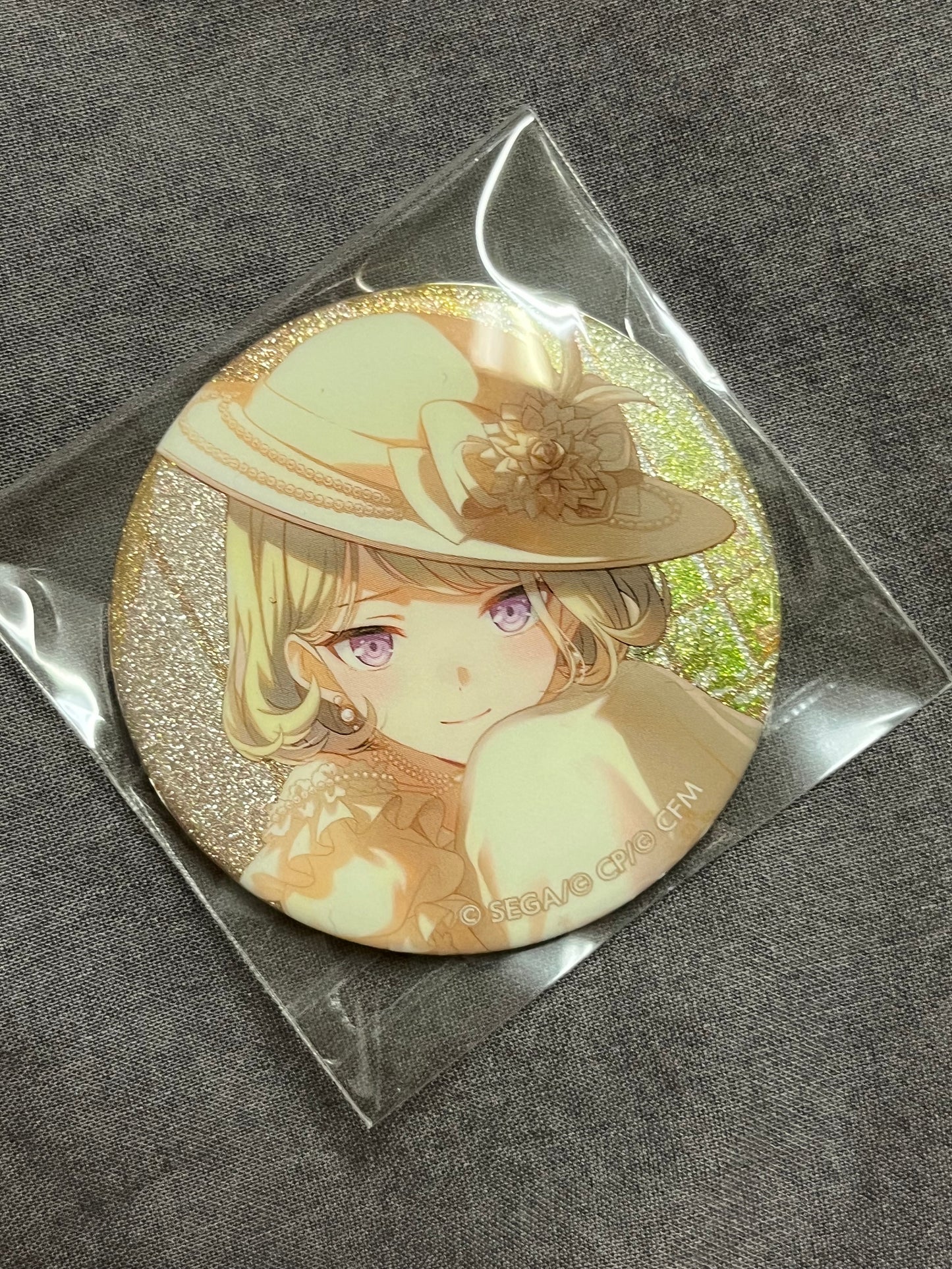 Project Sekai - Nene Kusanagi “Wedding Live ♡ With Everyone!” Circle Glitter Badge [TRAINED]