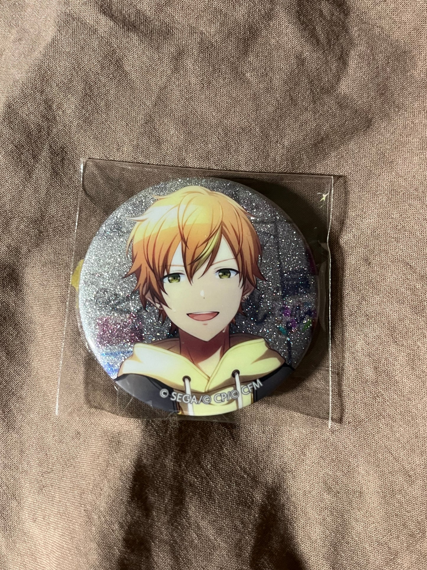 Project Sekai - Akito Shinonome “THE POWER OF UNITY” Circle Glitter Badge [UNTRAINED]