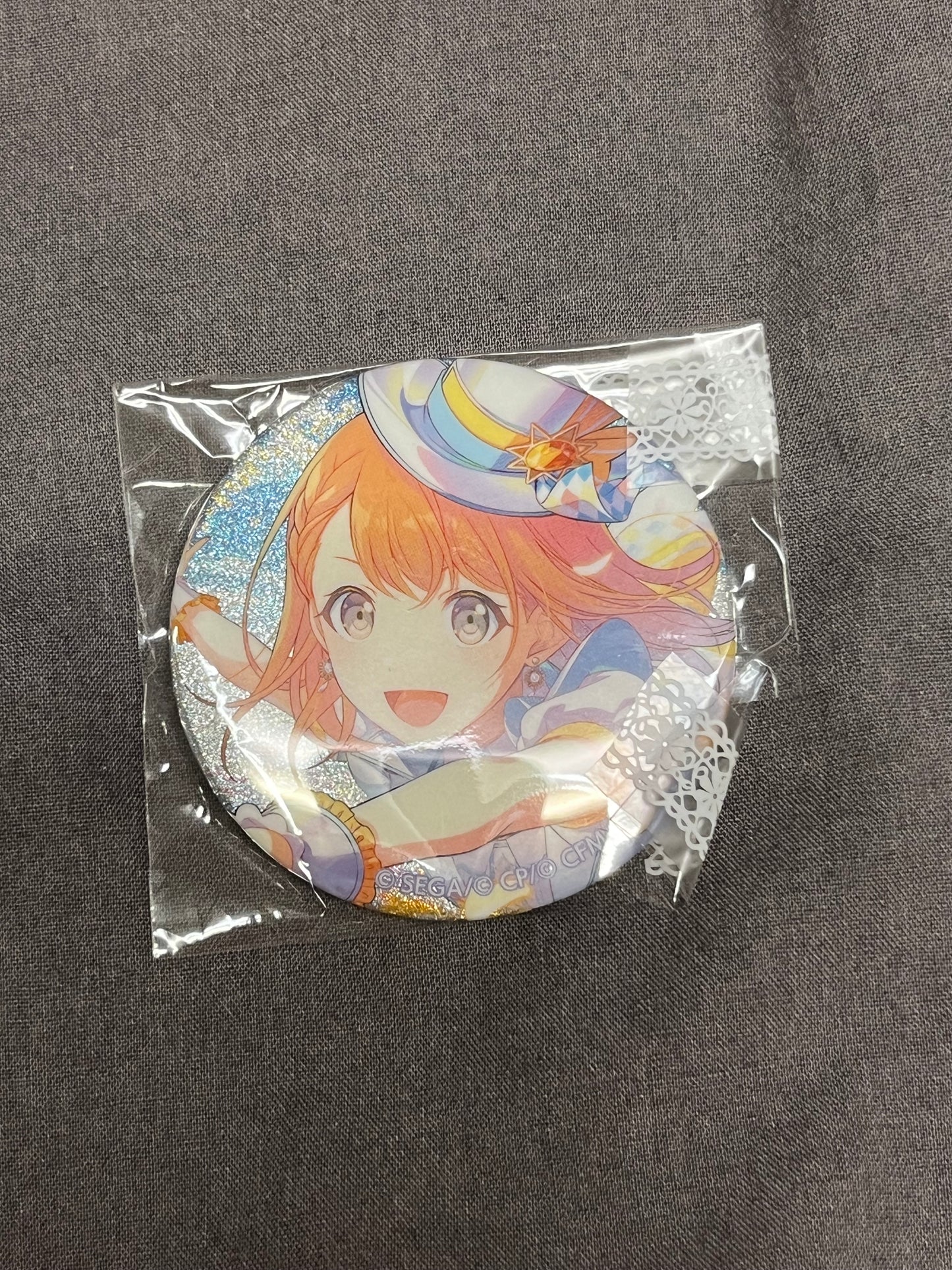 Project Sekai - Minori Hanasato "Painful Honesty" Circle Glitter Badge [TRAINED]