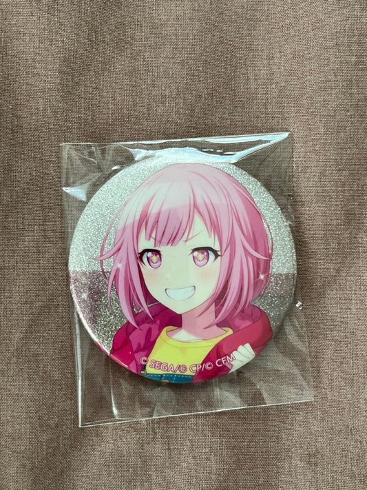 Project Sekai - Emu Otori “Operation ♡ Secret Valentine!” Circle Glitter Badge [UNTRAINED]