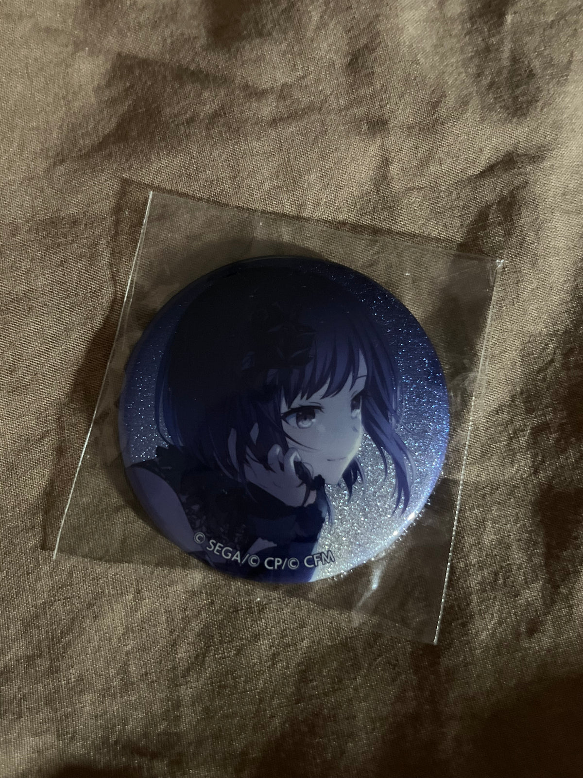 Project Sekai - Ena Shinonome "Someday, From the Depths of Despair" Circle Glitter Badge [TRAINED]