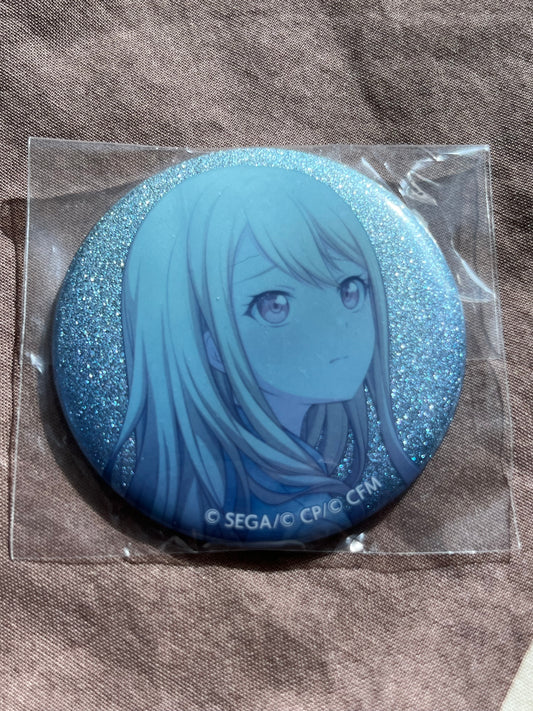 Project Sekai - Saki Tenma "Stella After the Rain" Circle Glitter Badge [UNTRAINED]