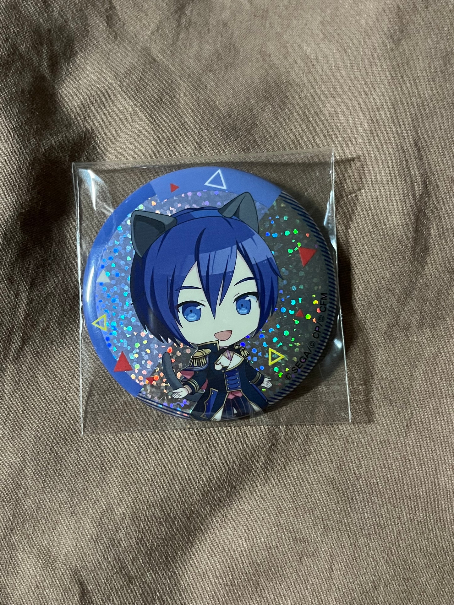 Project Sekai - KAITO “Wonderlands x Showtime in Namjatown Collaboration” Chibi Holographic Circle Badge