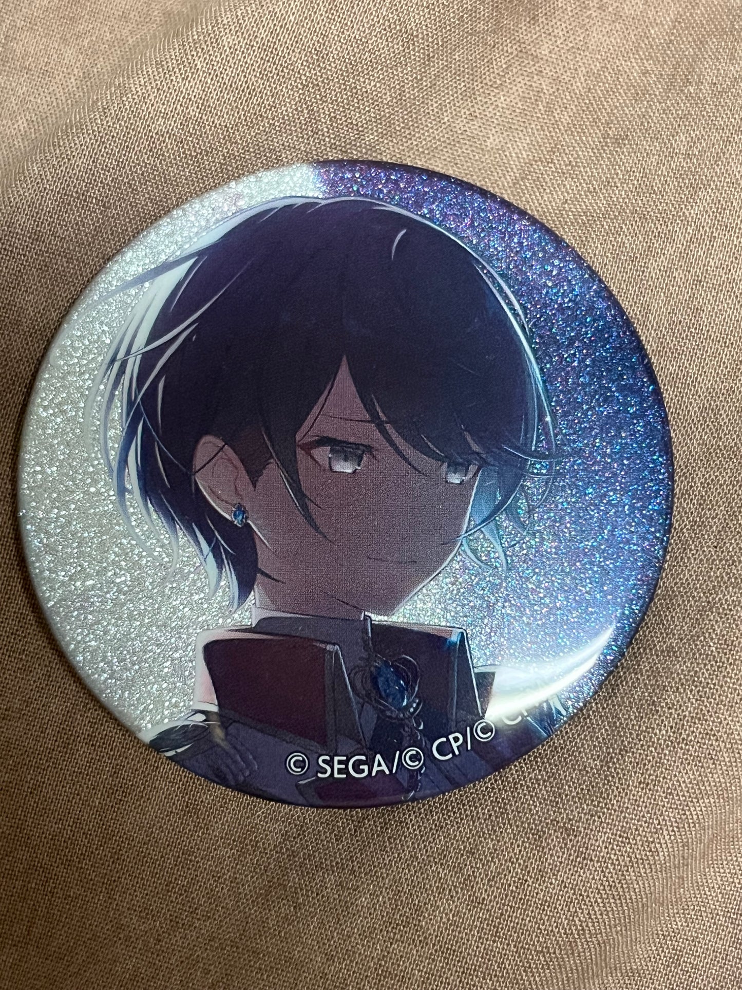 Project Sekai - Ichika Hoshino “Relax Teatime” Circle Glitter Badge [TRAINED]