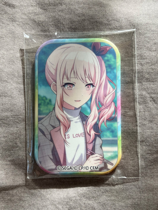 Project Sekai - Mizuki Akiyama "Between Feelings and Reality" Square Badge [UNTRAINED]