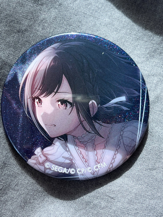 Project Sekai - Ena Shinonome “A Figure That Can’t Be Seen” Circle Glitter Badge [TRAINED]