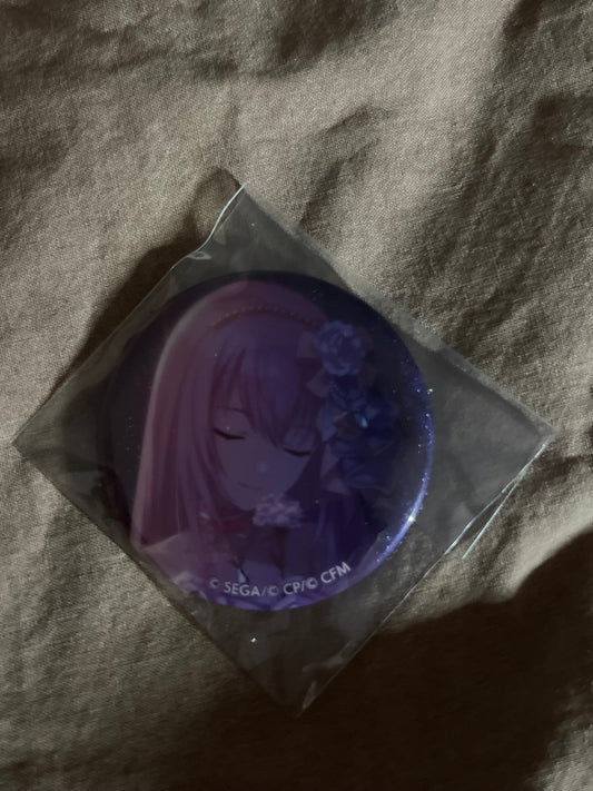 Project Sekai - Megurine Luka “Carnation Recollection” Circle Glitter Badge [TRAINED]