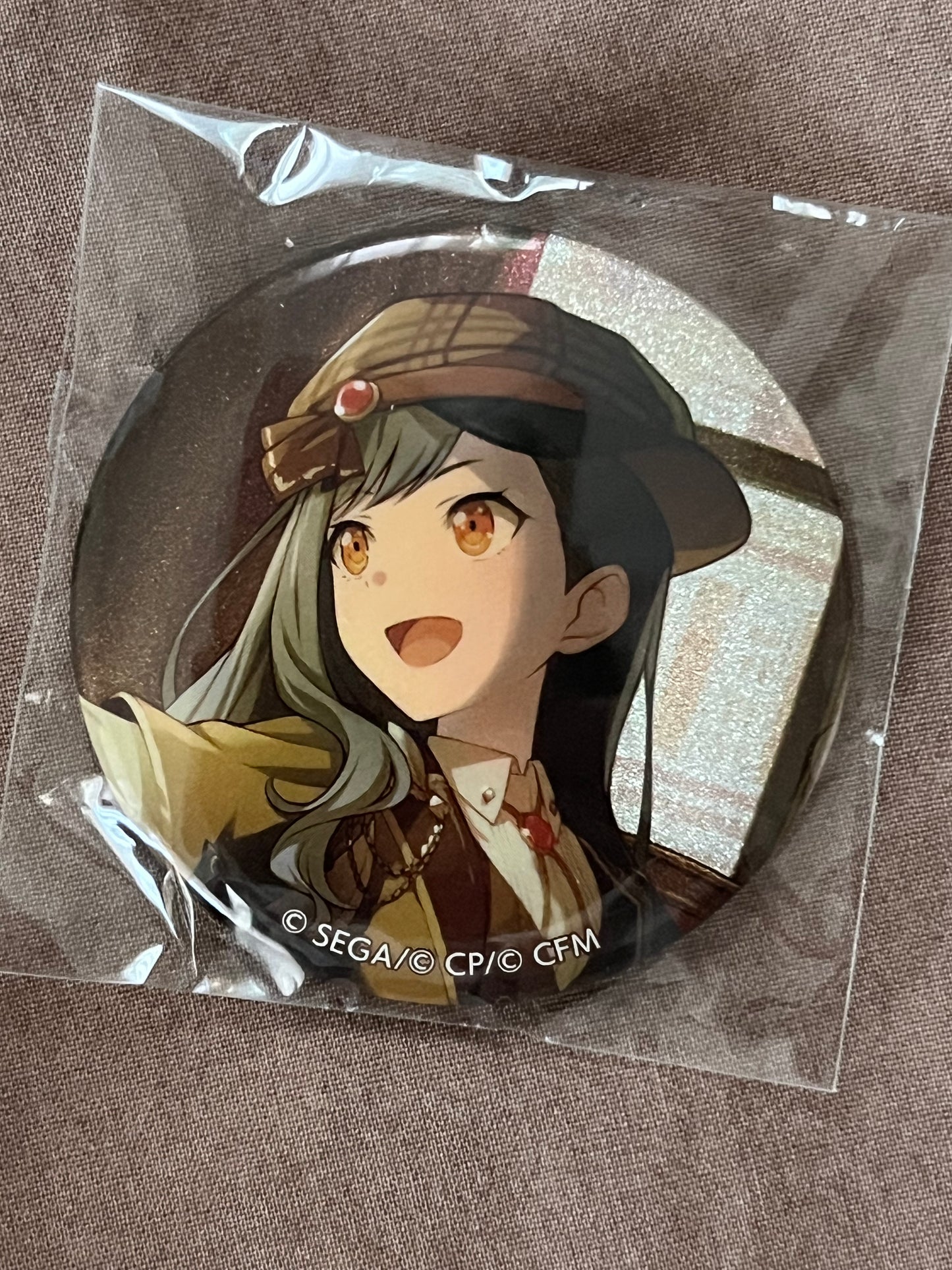 Project Sekai - An Shiraishi "Perfect Score, Perfect Smile" Circle Glitter Badge [TRAINED]