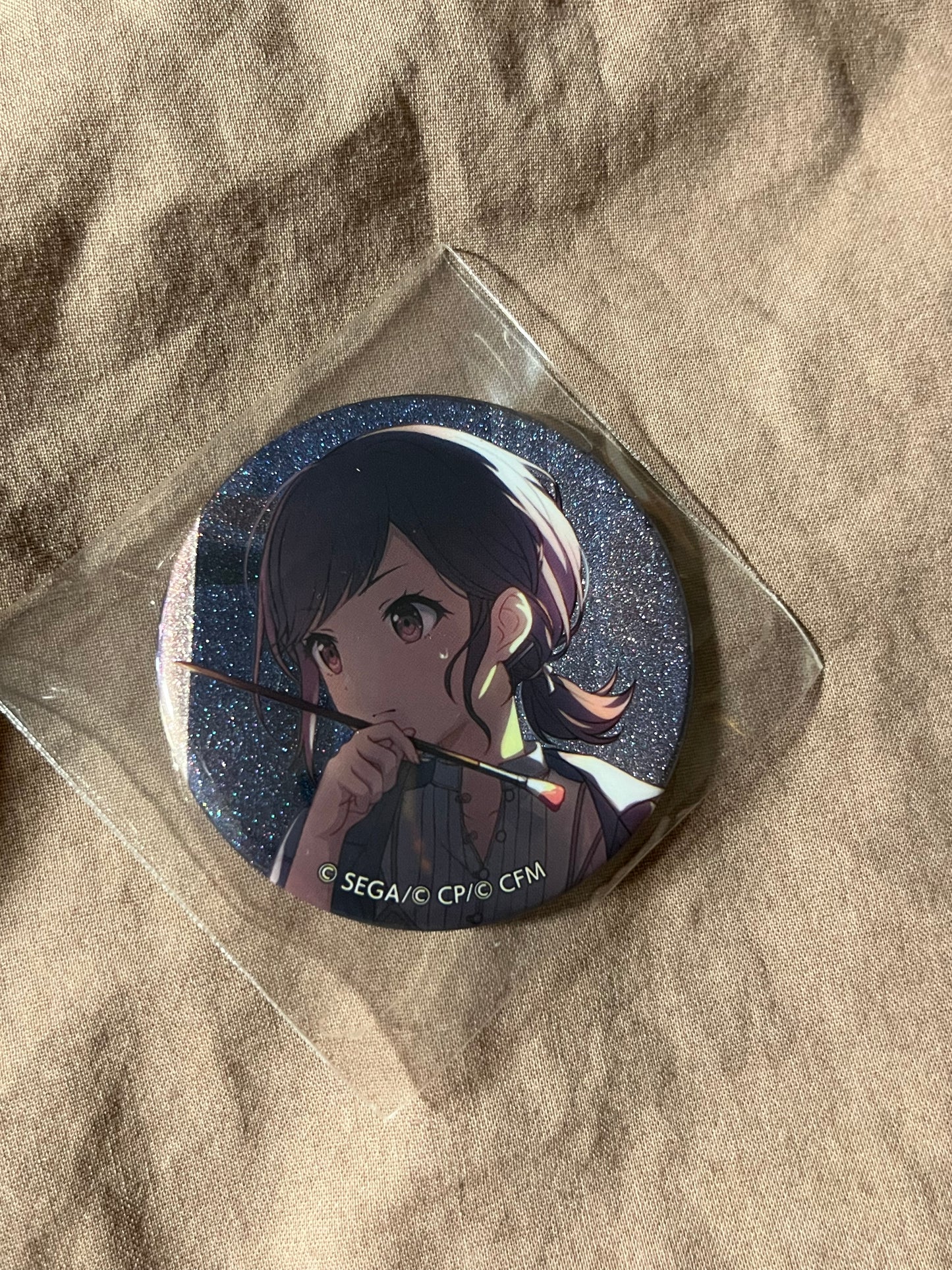 Project Sekai - Ena Shinonome “Colorful Festival” Circle Glitter Badge [TRAINED]