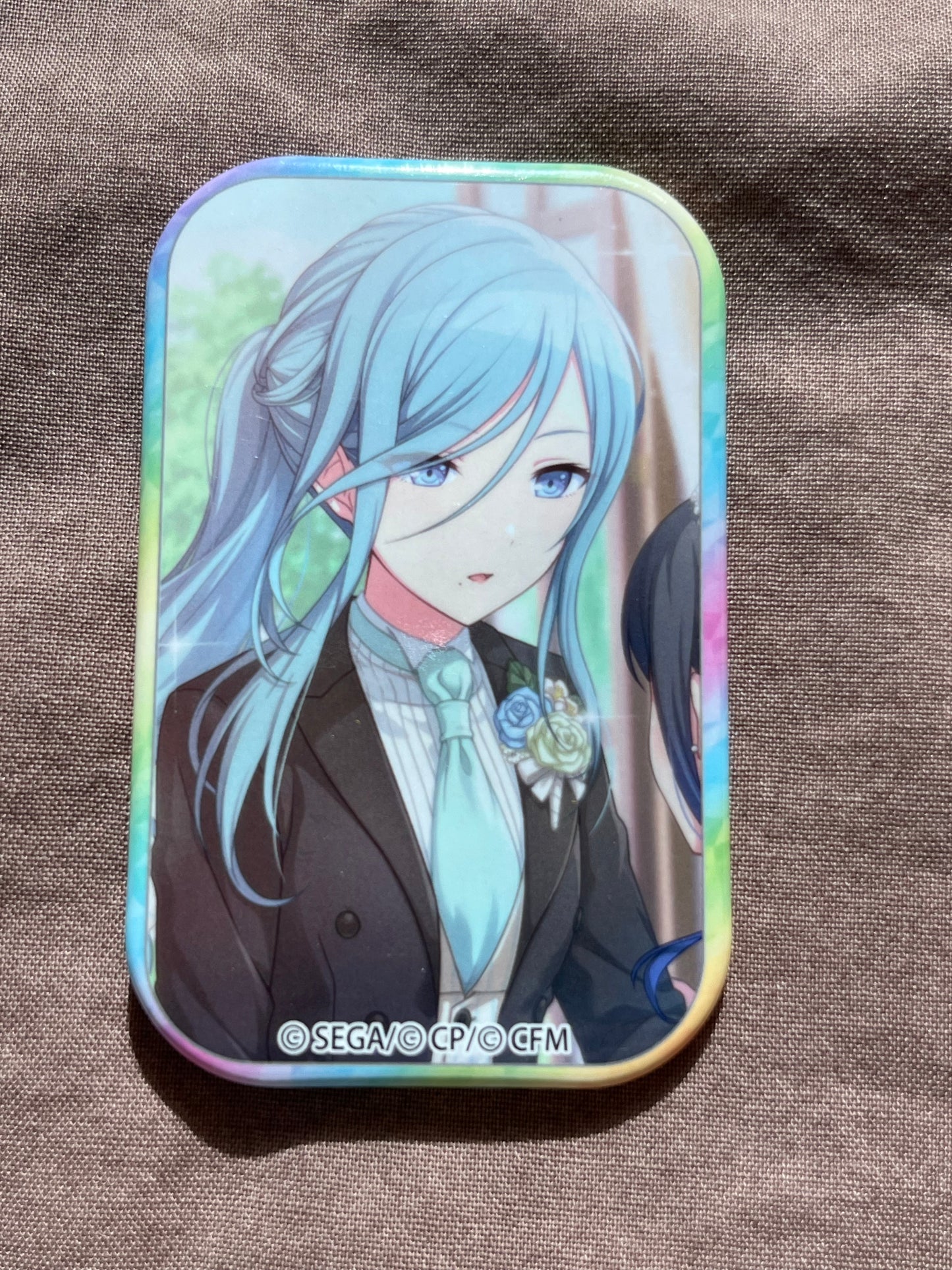 Project Sekai - Shizuku Hinomori "Holding Your Hands So That You Don't Fall Down" Square Badge [UNTRAINED]