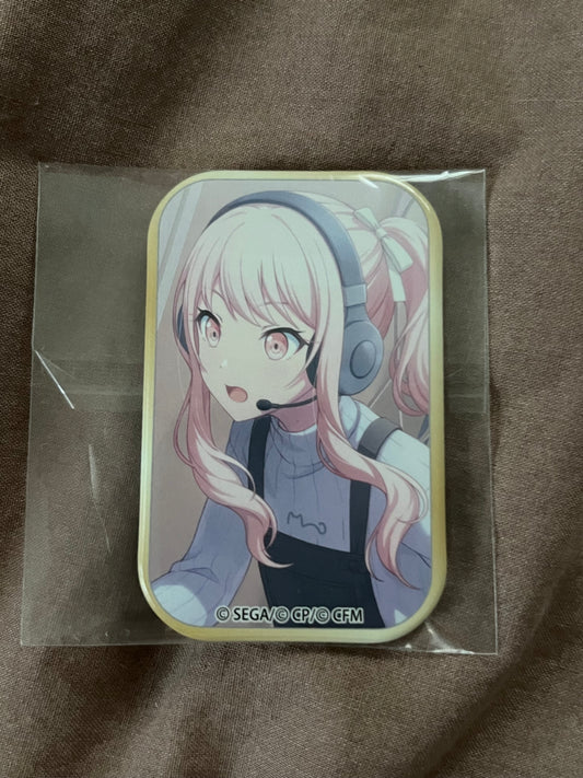 Project Sekai - Mizuki Akiyama "Long-Awaited Notification" Square Badge [UNTRAINED]