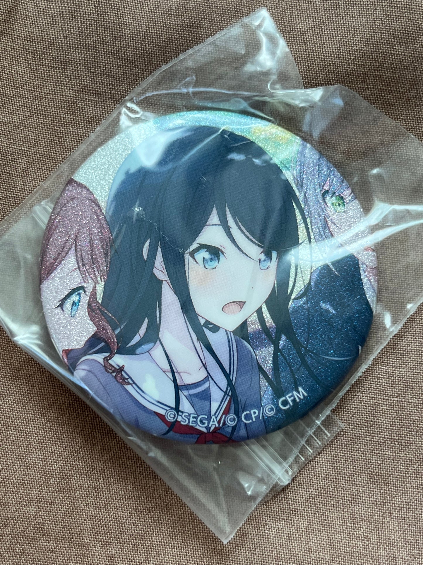 Project Sekai - Ichika Hoshino “Get over it.” Circle Glitter Badge [UNTRAINED]
