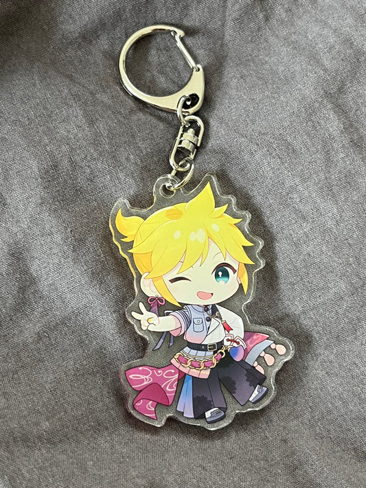 Project Sekai - Kagamine Len “Colorful Live 4th Unison” Chibi Acrylic Keychain