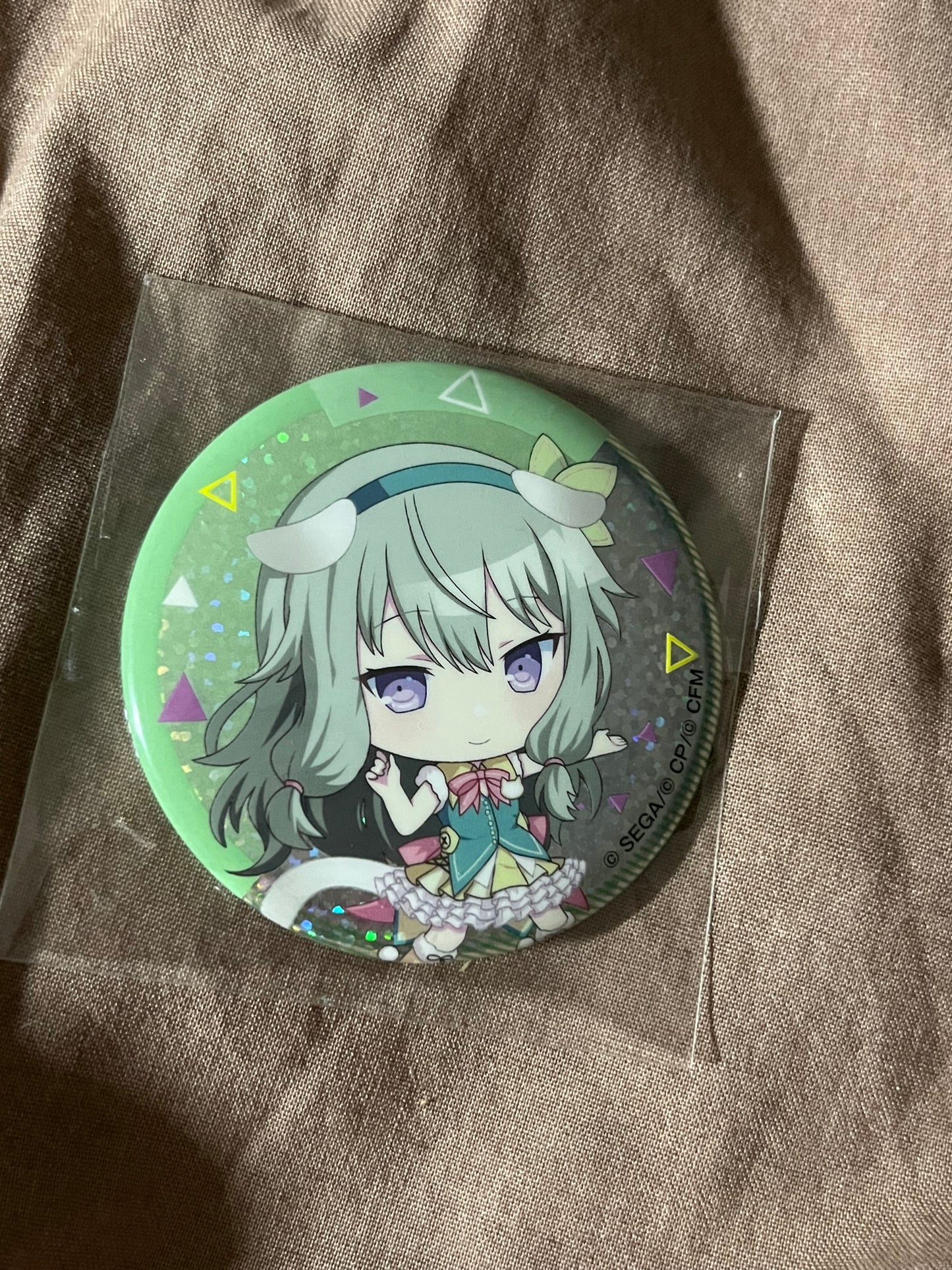 Project Sekai - Nene Kusanagi “Wonderlands x Showtime in Namjatown Collaboration” Chibi Holographic Circle Badge
