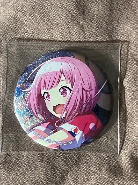 Project Sekai - Emu Otori “Fishing Before the Storm” Circle Glitter Badge [UNTRAINED]