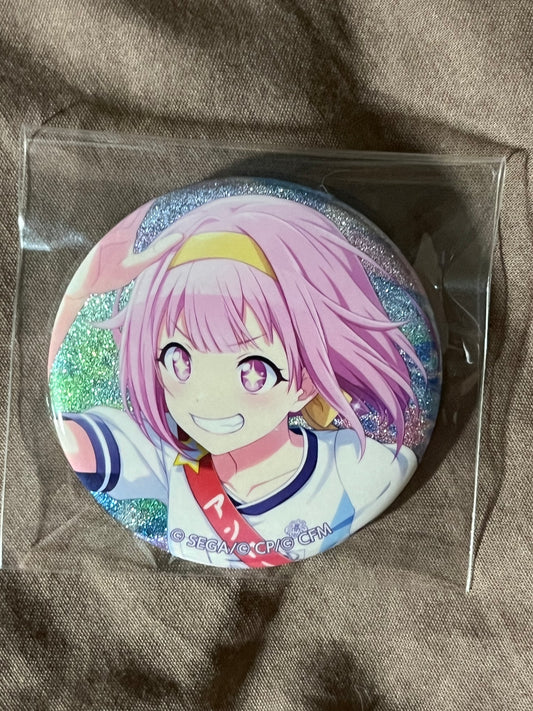 Project Sekai - Emu Otori “Full Speed! Anchor Leg ☆” Circle Glitter Badge [UNTRAINED]