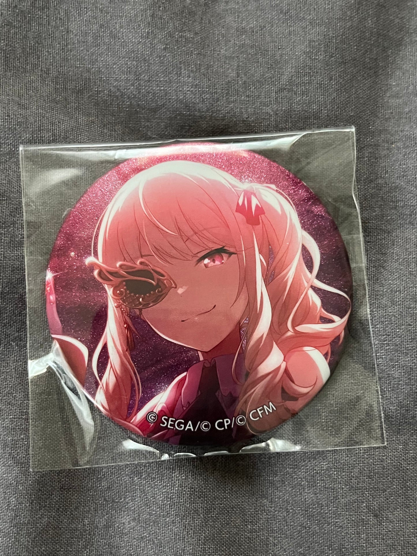 Project Sekai - Mizuki Akiyama “A Detour for Us Two” Circle Glitter Badge [TRAINED]