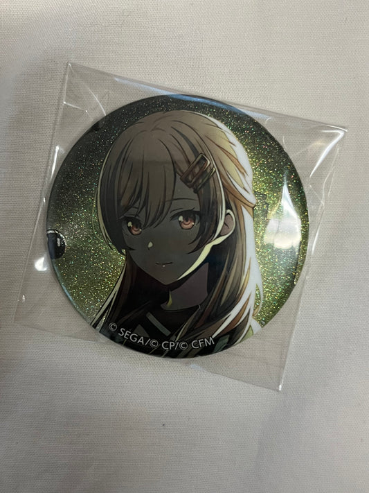 Project Sekai - Saki Tenma “Have You Gotten All Muscly?!” Circle Glitter Badge [TRAINED]