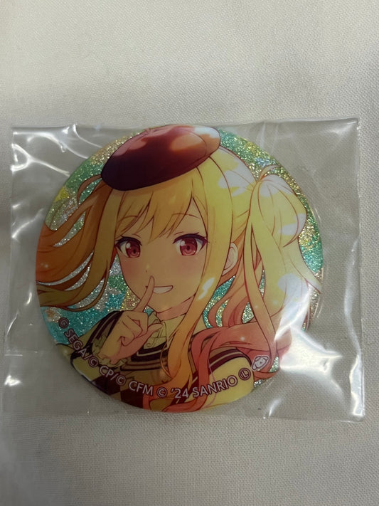 Project Sekai - Saki Tenma “Feat. Pompompurin” Circle Glitter Badge [TRAINED]
