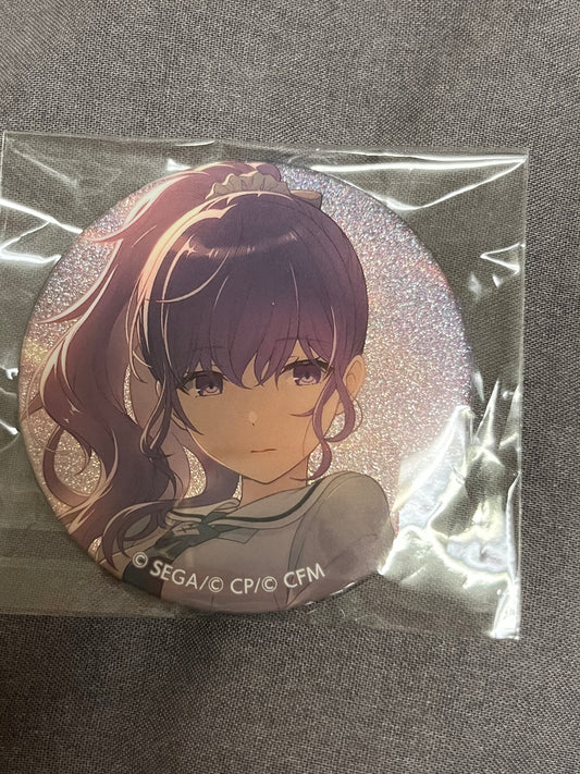 Project Sekai - Mafuyu Asahina "True Feelings Spilled" Circle Glitter Badge [TRAINED]