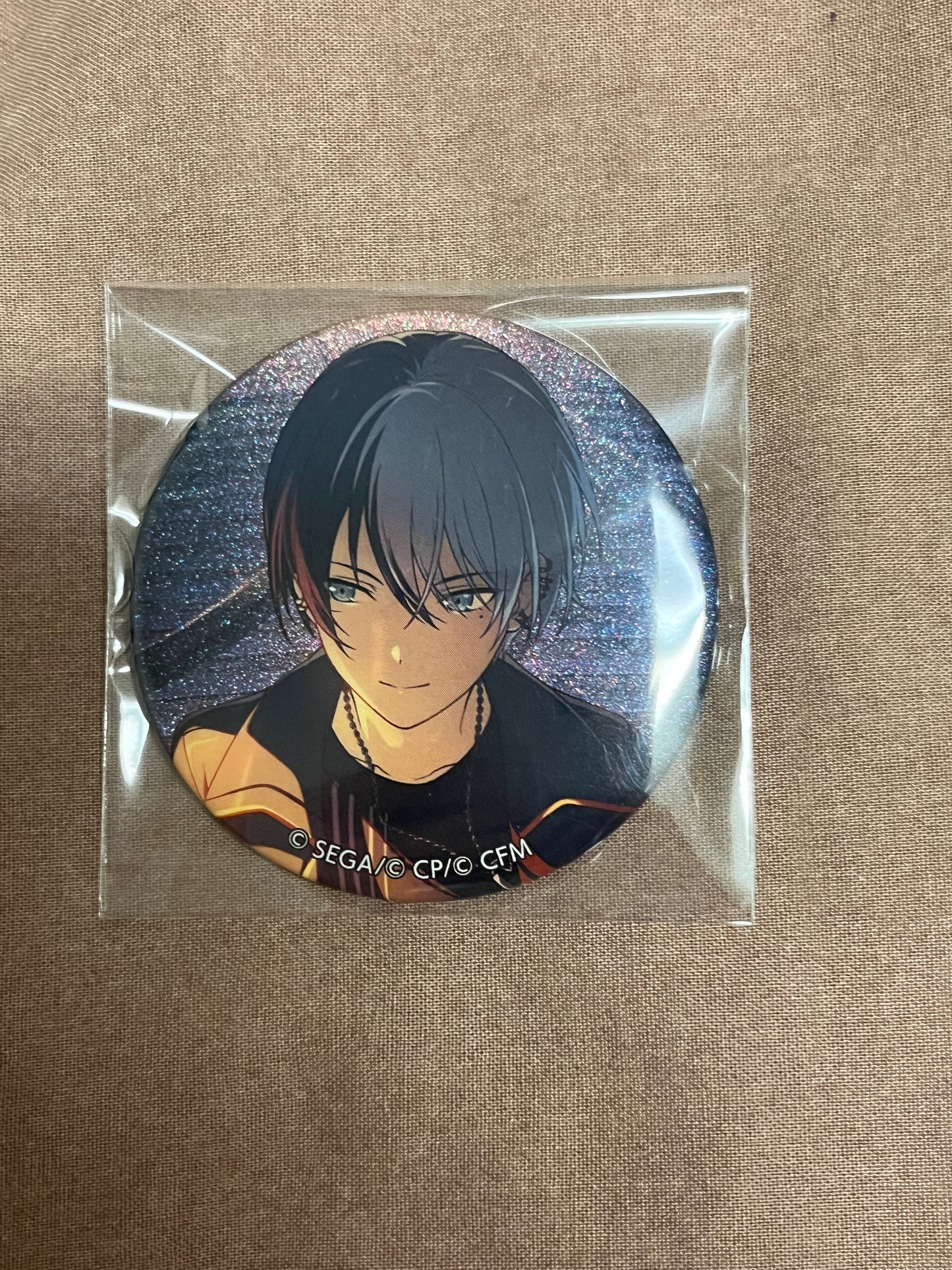 Project Sekai - Toya Aoyagi "A Brief Nap" Circle Glitter Badge [TRAINED]