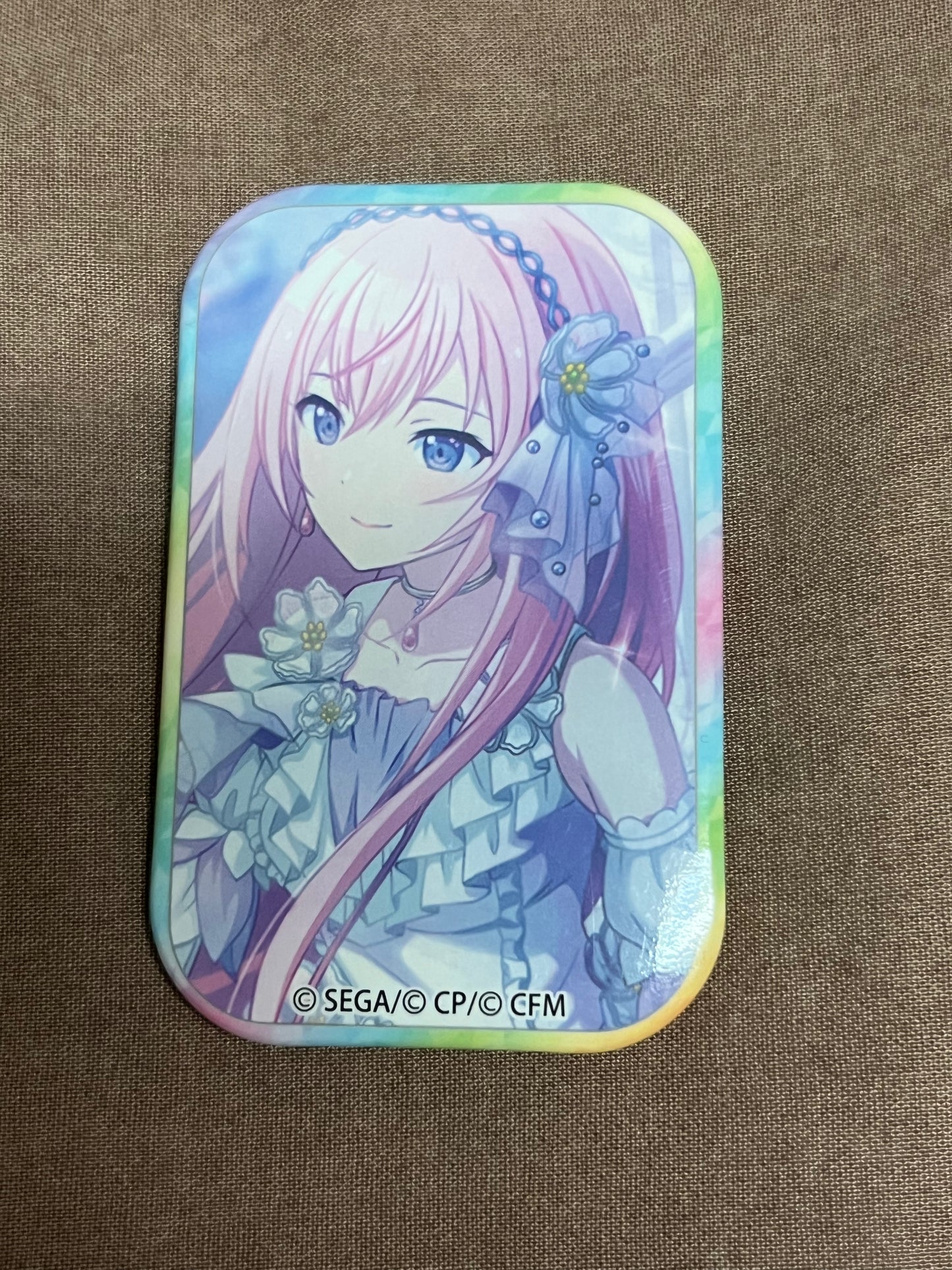 Project Sekai - Megurine Luka “A New Member Arrives♪” Square Badge [TRAINED]