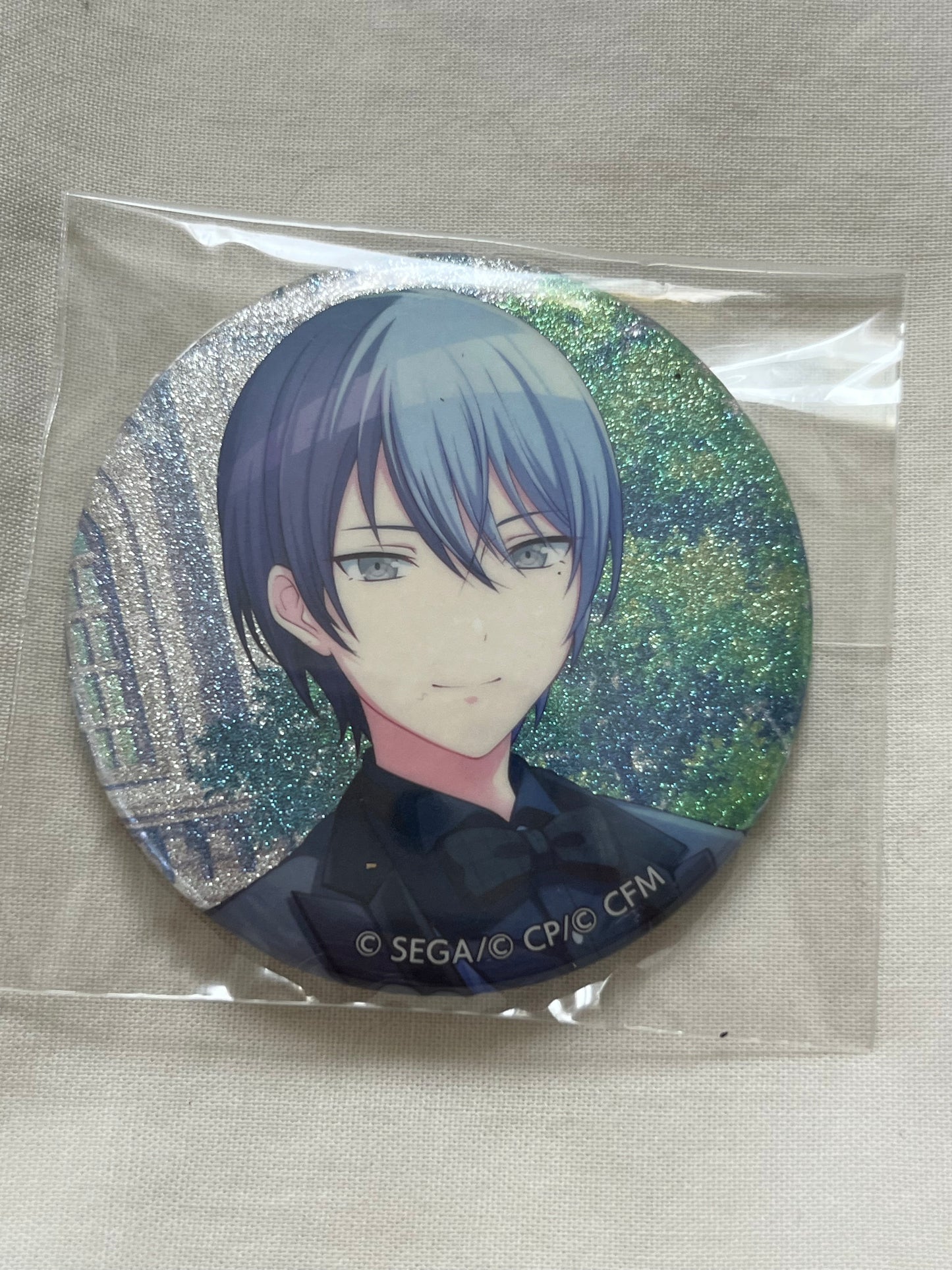 Project Sekai - Toya Aoyagi "A Love Song Dedicated to You" Circle Glitter Badge [UNTRAINED]