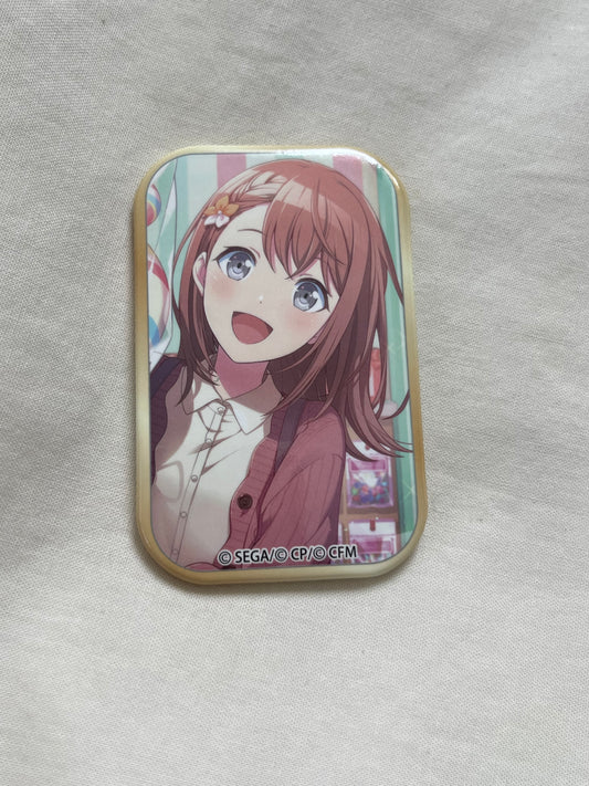 Project Sekai - Minori Hanasato "Look What Else They Have!" Square Badge [UNTRAINED]