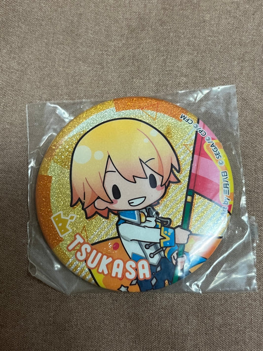 Project Sekai - Tsukasa Tenma "Chibi" Circle Glitter Badge