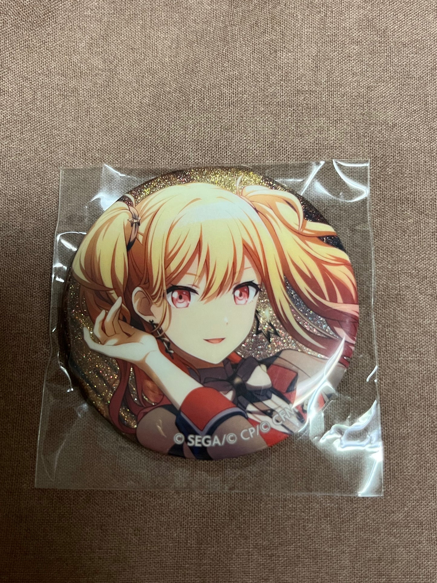 Project Sekai - Saki Tenma "Little Bravers!" Circle Glitter Badge [TRAINED]