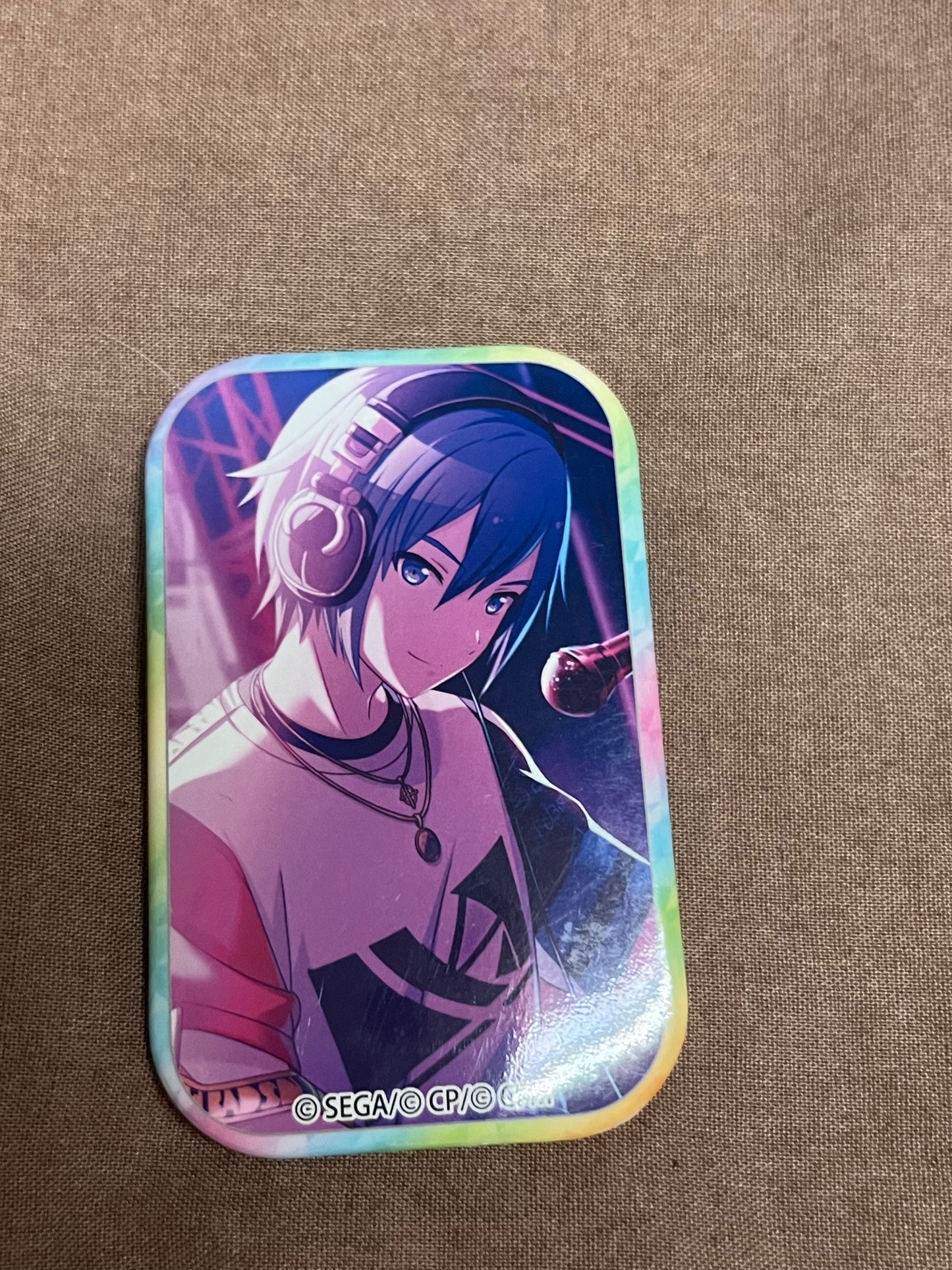 Project Sekai - KAITO "A Lively DJ Appears?" Square Badge [TRAINED]