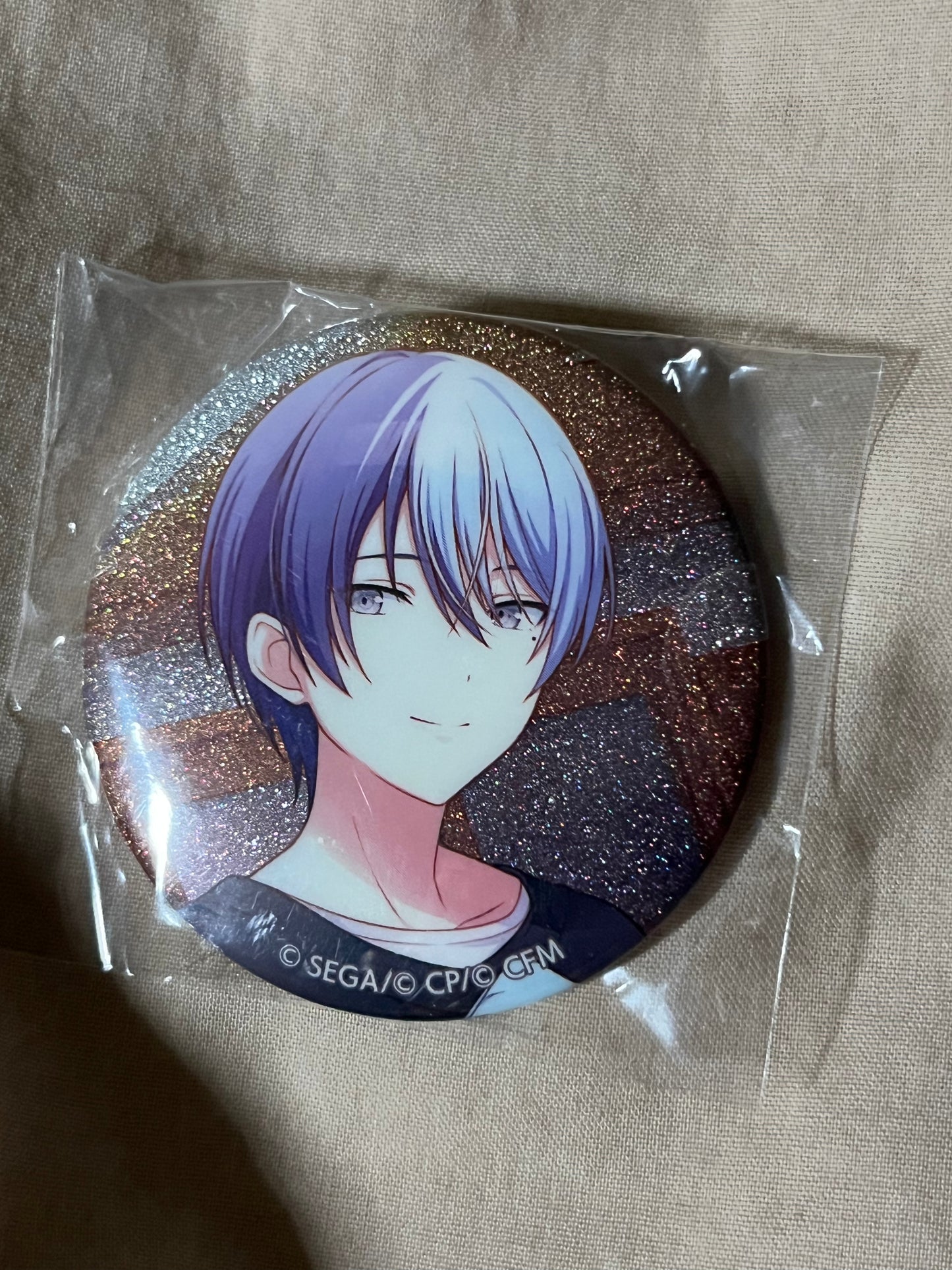 Project Sekai - Toya Aoyagi "Amid Unchanging Warmth" Circle Glitter Badge [UNTRAINED]