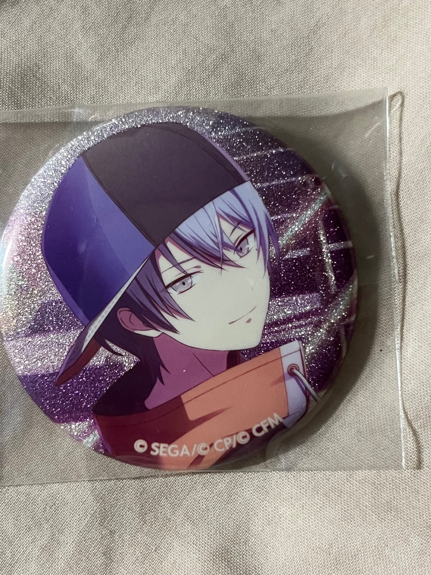 Project Sekai - Toya Aoyagi "Faith in Believing" Circle Glitter Badge [TRAINED]