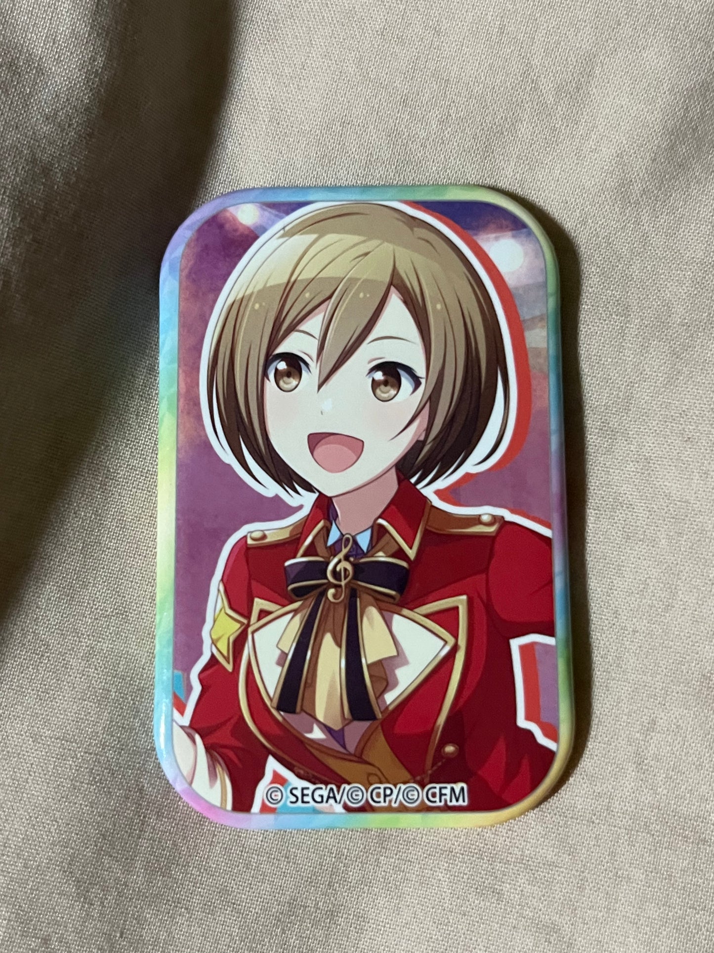Project Sekai - MEIKO "Tell Me About Your Christmas♪" Square Badge [UNTRAINED]
