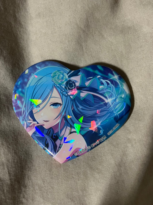 Project Sekai - Shizuku Hinomori "On A Flashy Stage" Heart Badge [TRAINED]