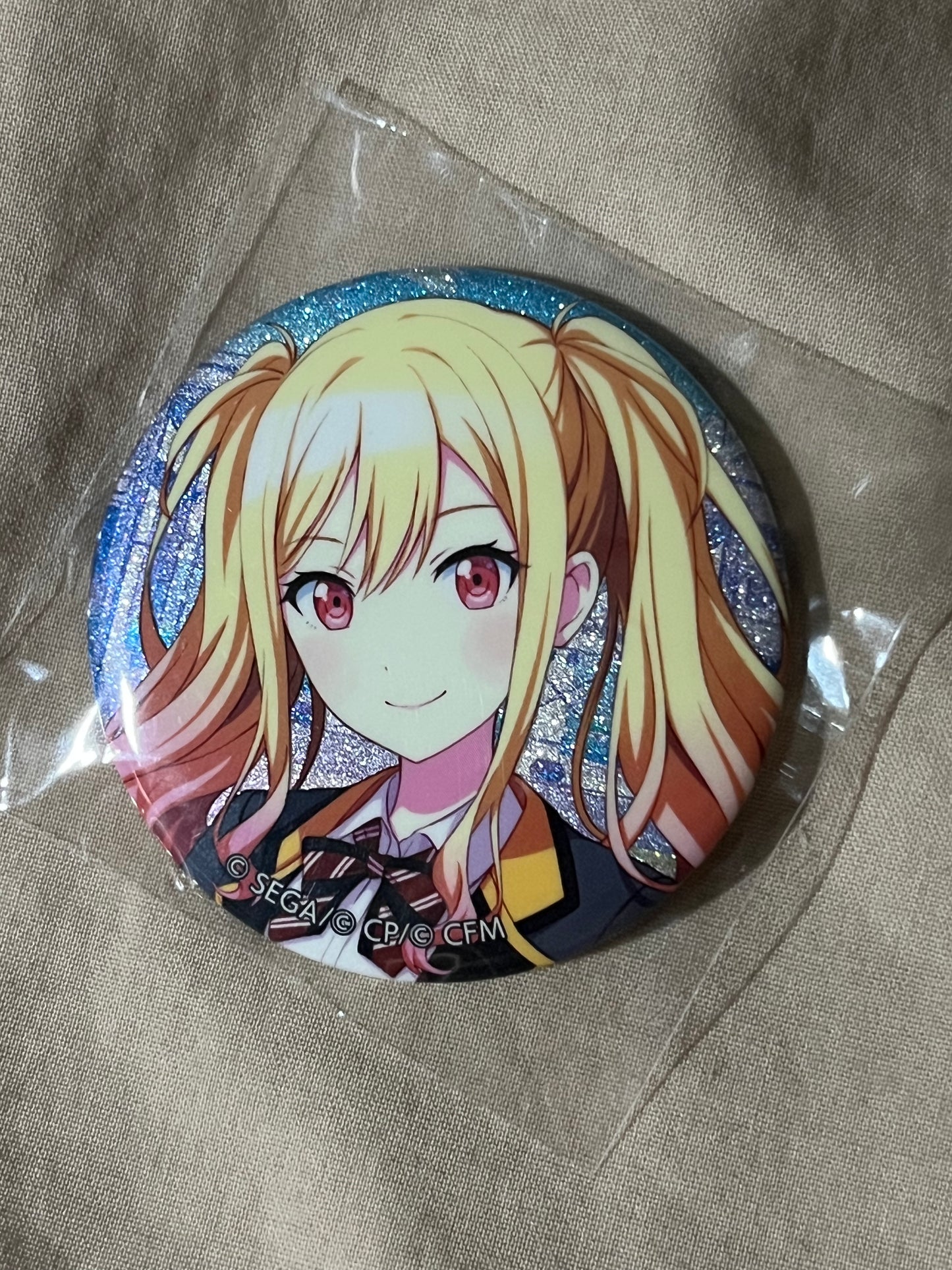 Project Sekai - Saki Tenma "Brand New Style" Circle Glitter Badge