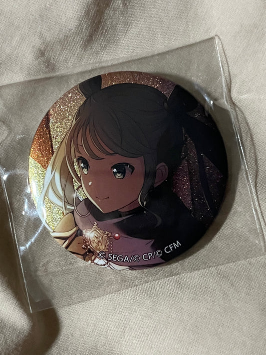 Project Sekai - Hatsune Miku "Good At Cooking?" Circle Glitter Badge [TRAINED]