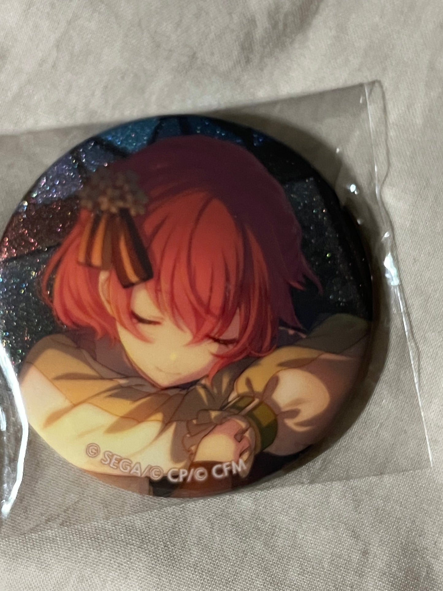 Project Sekai - Airi Momoi "Special Free Time Snapshot!" Circle Glitter Badge [TRAINED]