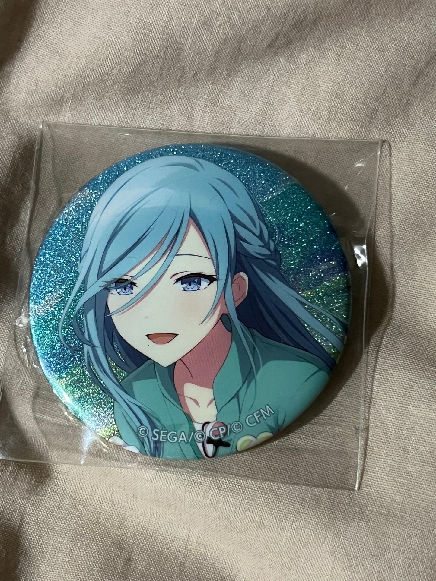 Project Sekai - Shizuku Hinomori "Energetic On Location!" Circle Glitter Badge [UNTRAINED]