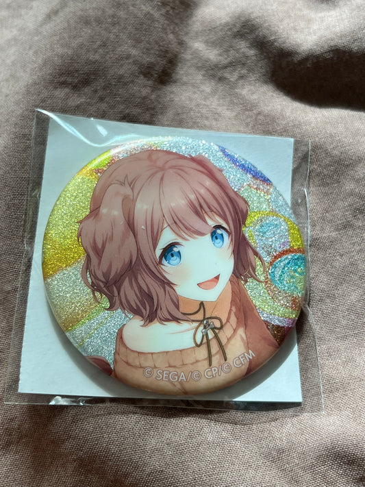 Project Sekai - Honami Mochizuki "Fluffy Break Time" Circle Glitter Badge [TRAINED]