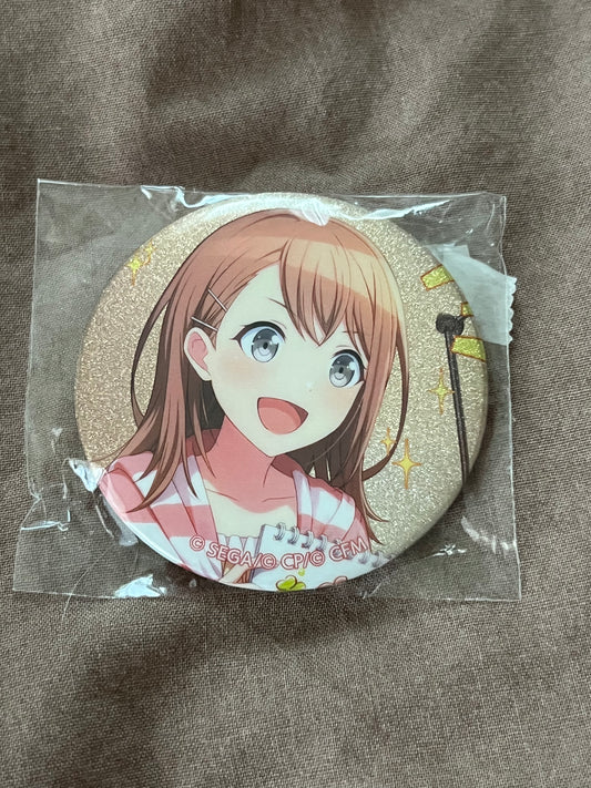 Project Sekai - Minori Hanasato "Late-Night MC Training" Circle Glitter Badge [UNTRAINED]
