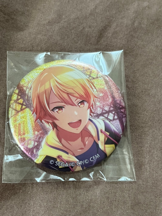Project Sekai - Tsukasa Tenma "I'm The Lead!" Circle Glitter Badge [TRAINED]