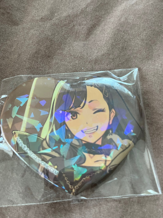 Project Sekai - An Shirashi "Moonlight 2DMV" Holographic Heart Badge