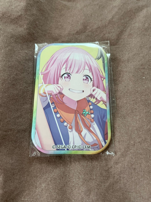 Project Sekai - Emu Otori "Our Eyes Are Sparkling☆" Square Badge [UNTRAINED]