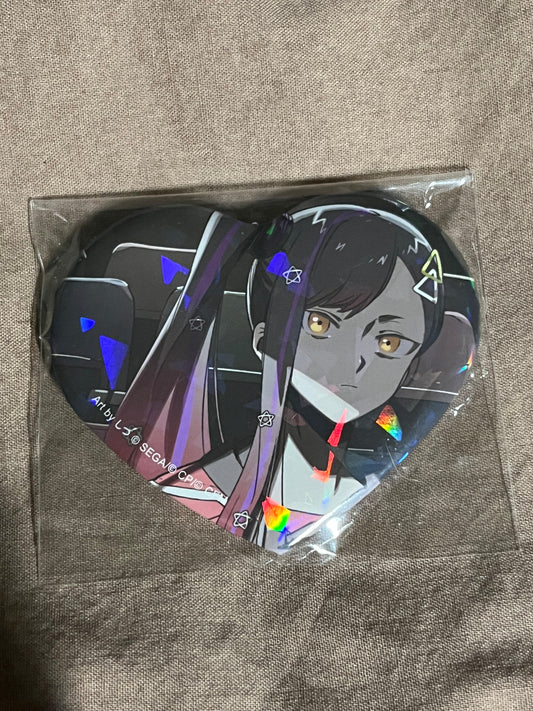 Project Sekai - An Shirashi "Cinema 2DMV" Holographic Heart Badge