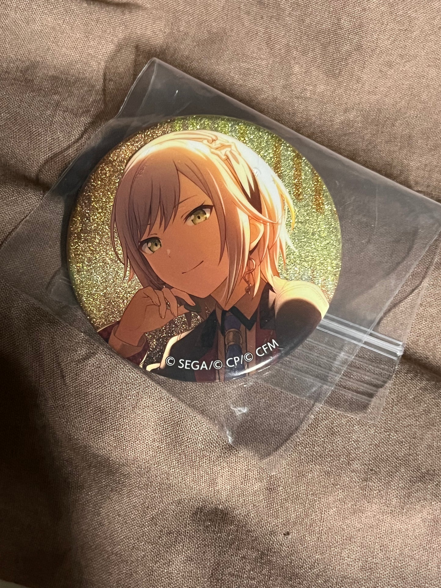 Project Sekai - Shiho Hinomori "Little Bravers!" Circle Glitter Badge [TRAINED]