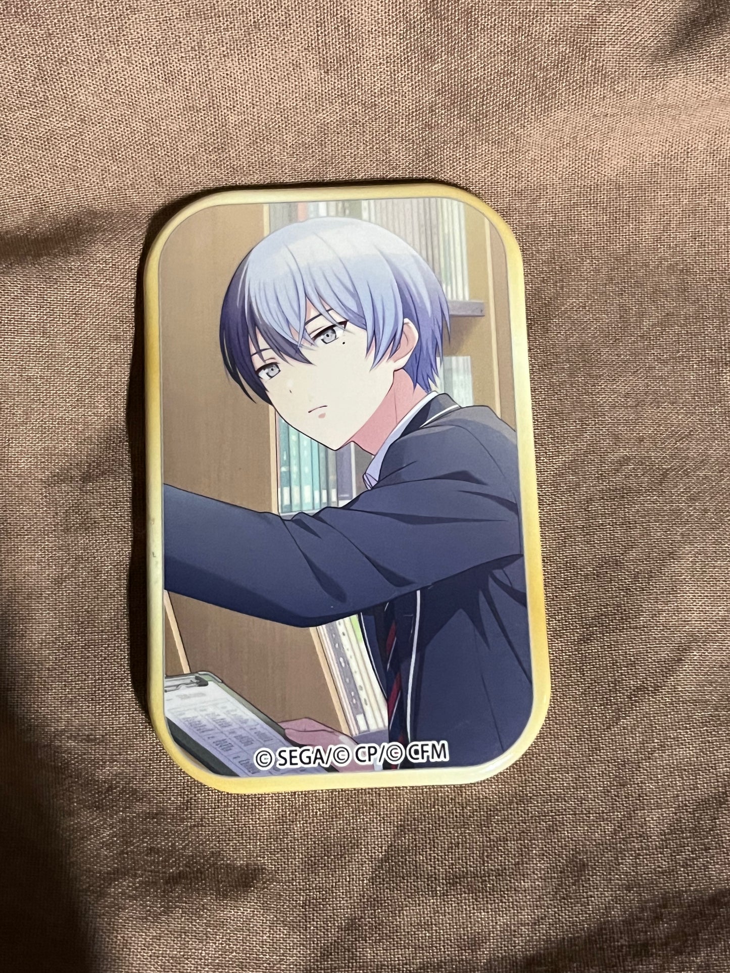 Project Sekai - Toya Aoyagi "Perfect Librarian" Square Badge [UNTRAINED]