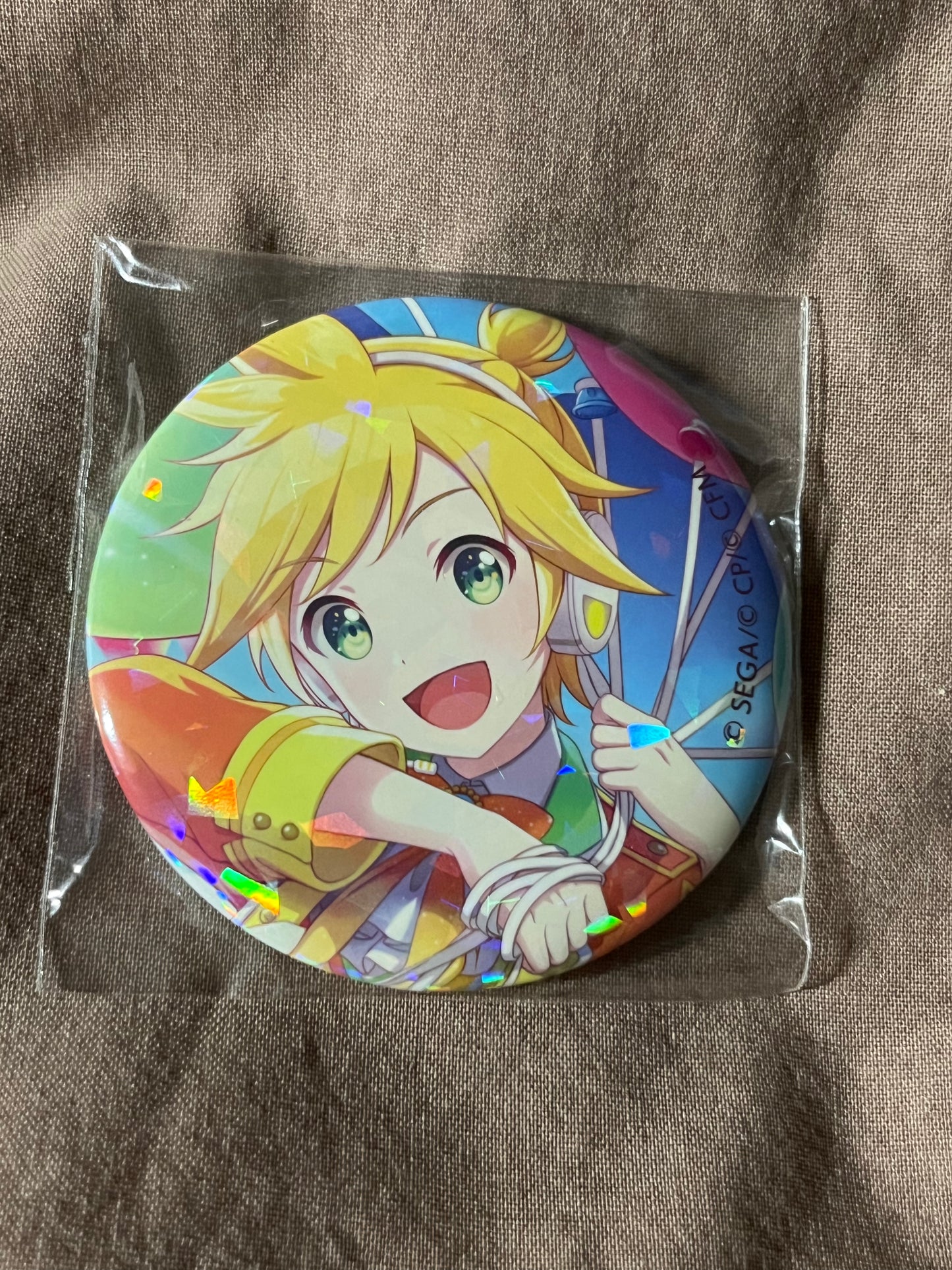 Project Sekai - Kagamine Len "Release Celebration" Holographic Circle Badge [UNTRAINED]