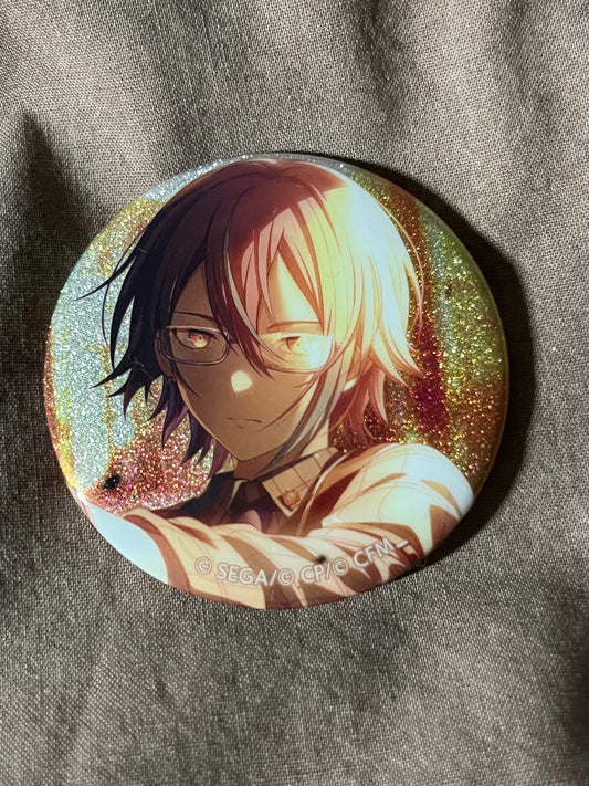 Project Sekai - Rui Kamishiro "Talking at Dusk" Circle Glitter Badge [TRAINED]