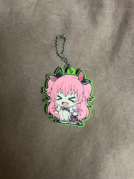 Project Sekai - Airi Momoi “ViVimus Crouch” Rubber Keychain